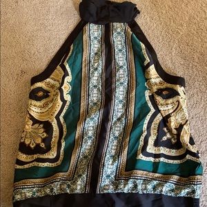 Mock neck sleeveless top